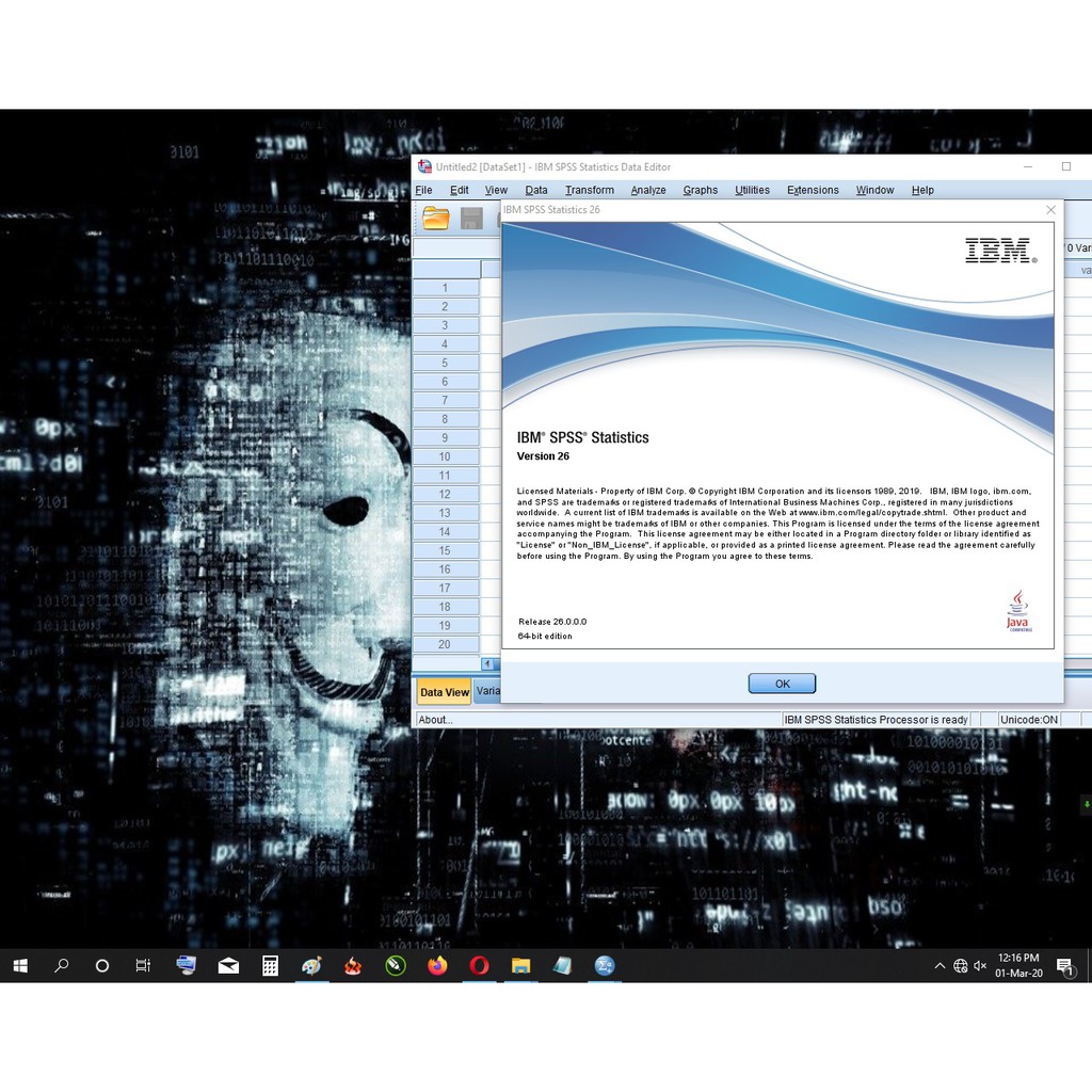 SPSS 26 termasuk AMOS 26