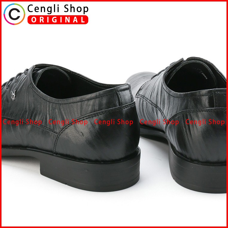 SEPATU PLAYBOY ORIGINAL PANTOFEL KULIT FORMAL PRIA TERBARU HITAM PL16