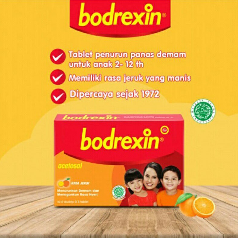 BODREXIN TABLET Per Box @4 Strip @16 Tablet