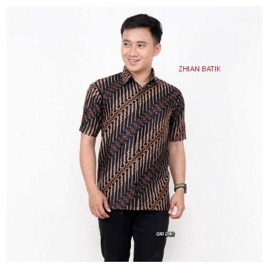 BATIK PRIA LENGAN PENDEK / HEM BATIK PRIA SERAGAM KERJA BATIK PEKALONGAN