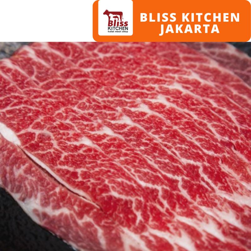 

AUS Boneless Wagyu Chuck Ribs Galbi / Karubi Thin Sliced 2mm @250gr