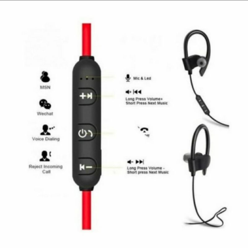 Handsfree Wireless Sport Earphone RT558 Bass Synergies V4.2 RT558 BT