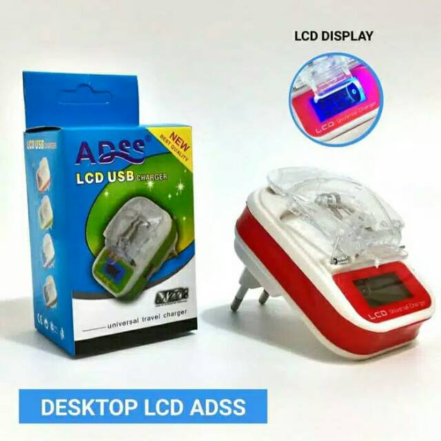 Desktop Charger Baterai ADSS / Charger Kodok LCD