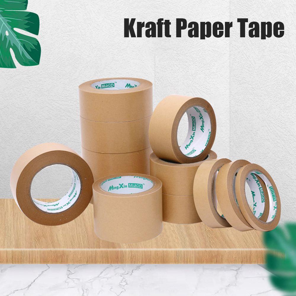 Pineapple Kraft Paper Tape Tahan Air Dapat Ditulis Dengan Viskositas Tinggi Sealing