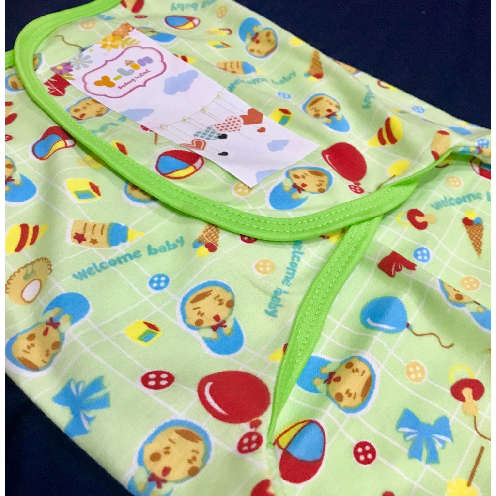 Babysmart - 3 PCS Bedong Bayi Instant Kretekan  Y-LIN Bahan 100% Katun