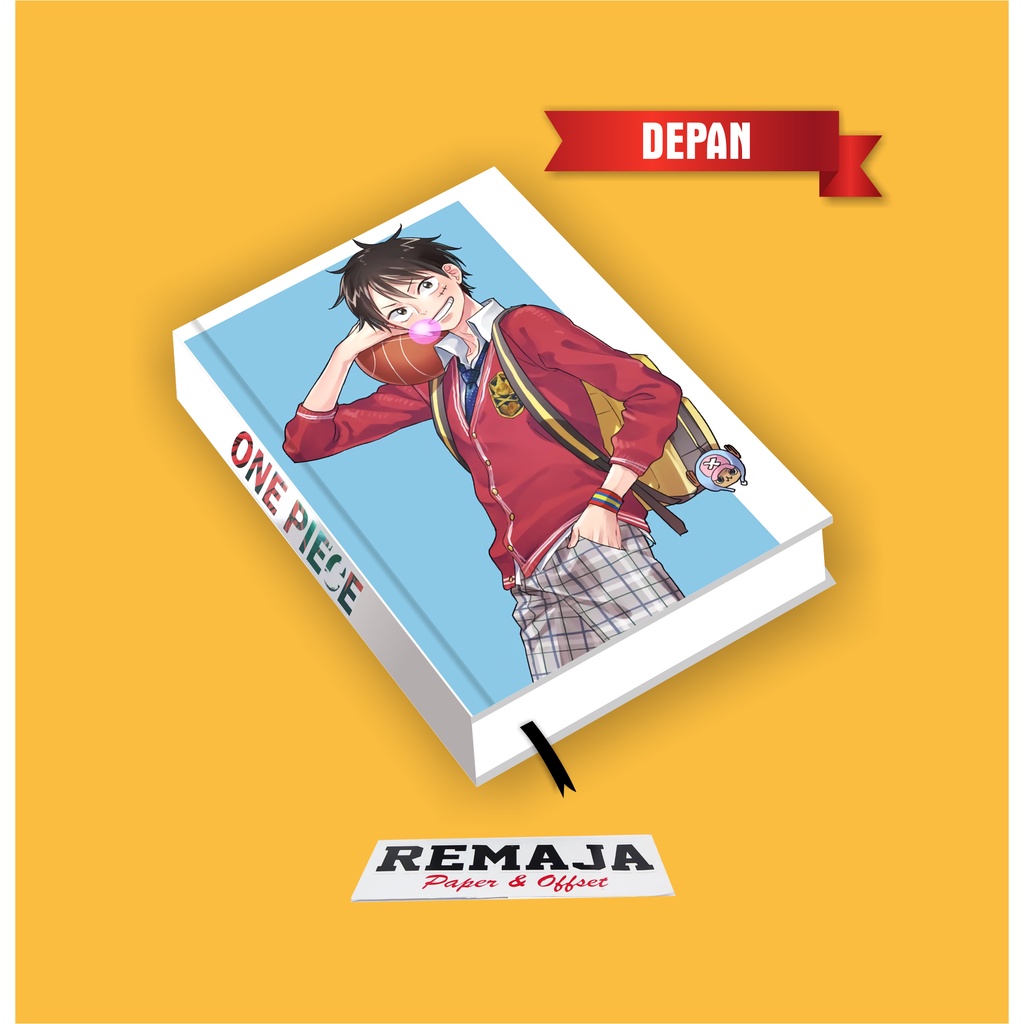 

Pocket Book/Notebook Hardcover One Piece FUN ART LUFFY 02 A6 & A5 / Buku Tulis Catatan Notes