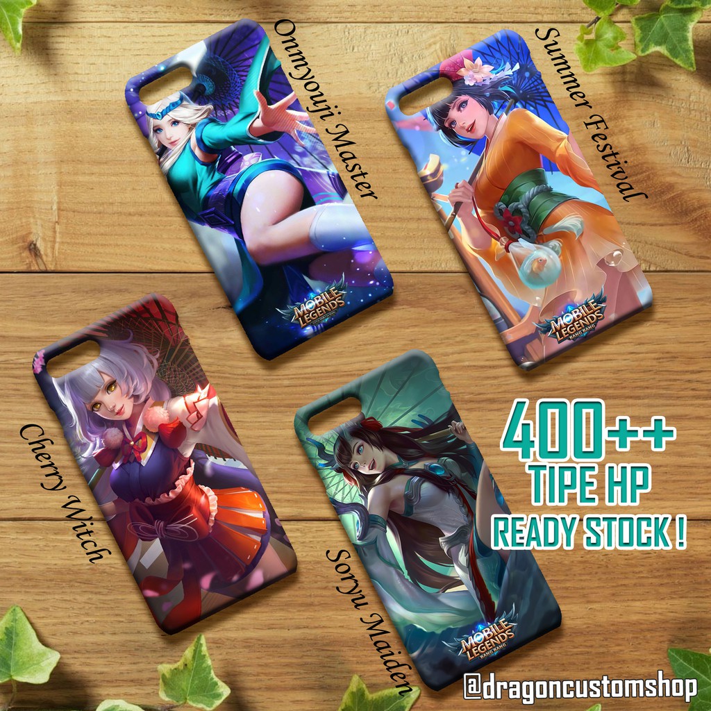 Custom Case 2D 3D FullPrint Kagura Mobile Legends Legend Xiaomi Oppo Samsung Vivo Asus Samsung Dll Shopee Indonesia