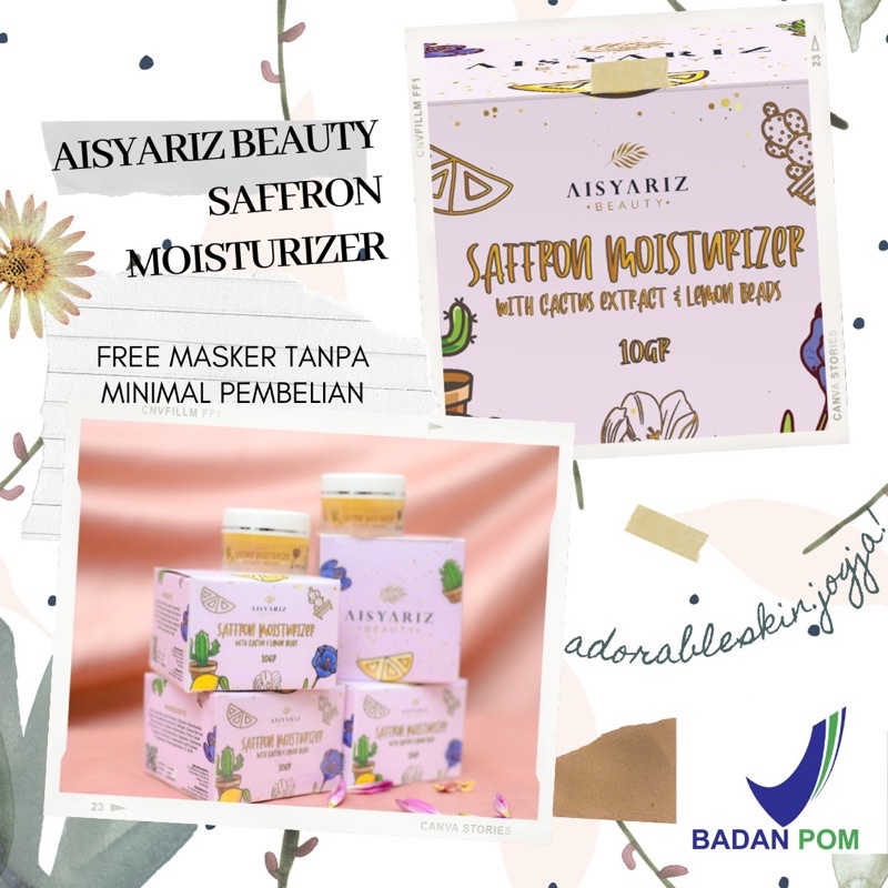 [FREE GIFT] AISYARIZ SAFFRON MOISTURIZER