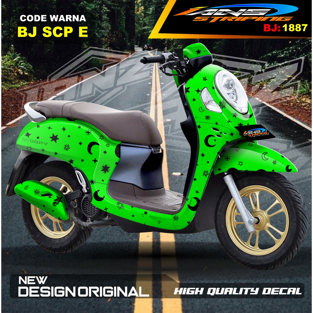 STIKER DECAL FULL BODY SCOOPY / STICKER ALL NEW SCOOPY / STIKER FULL BODY SCOOPY TERMURAH / STIKER MOTOR SCOOPY / STIKER MOTOR