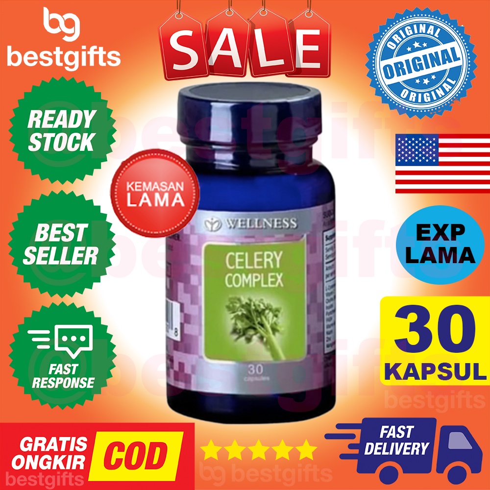 WELLNESS CELERY COMPLEX INFLAMASI PERADANGAN TEKANAN DARAH TINGGI - 30 KAPSUL