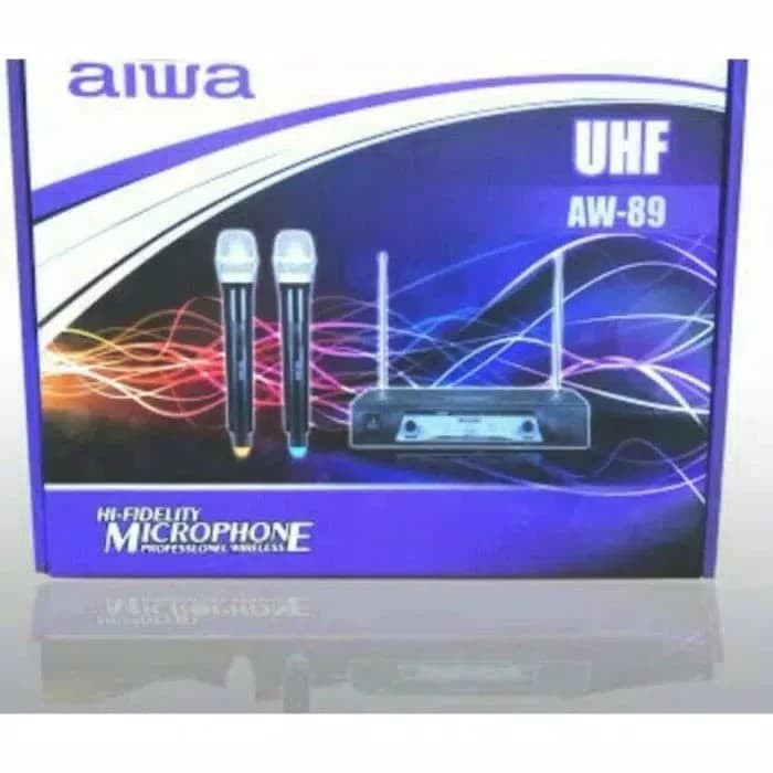 microphone wireless aiwa aw 89   mic wireless aiwa aw 89   mic aiwa