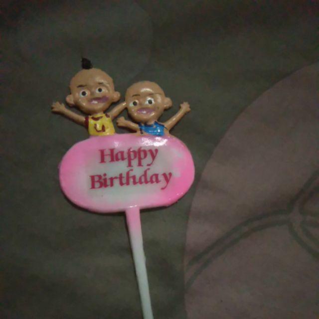 Lk-u-0013 Topper Tulisan Lokal Upin Ipin Hb Tusuk 2 Mcm