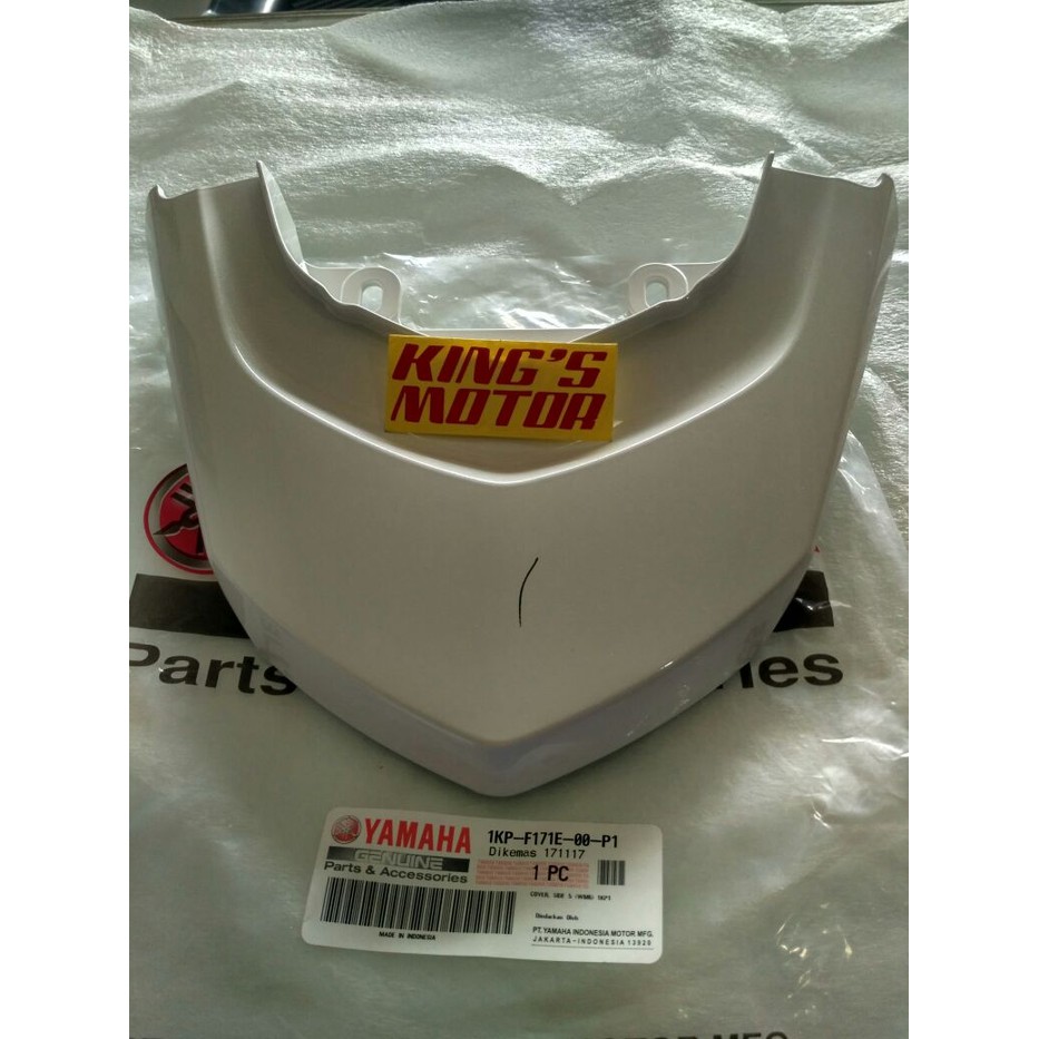 sambungan body, cover tail, stop SOUL GT 115 PUTIH ASLI YAMAHA