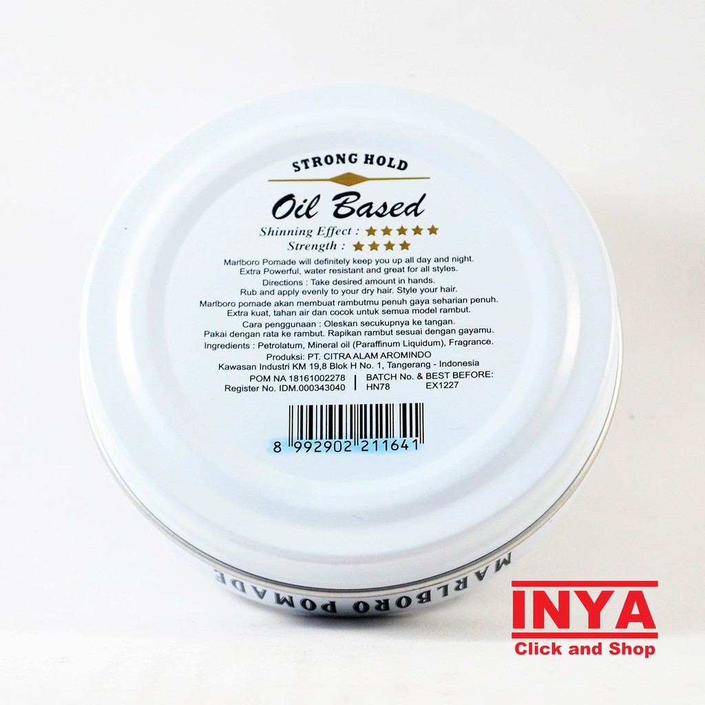 POMADE MARLBORO BLANC WHITE 100gr - OIL BASED