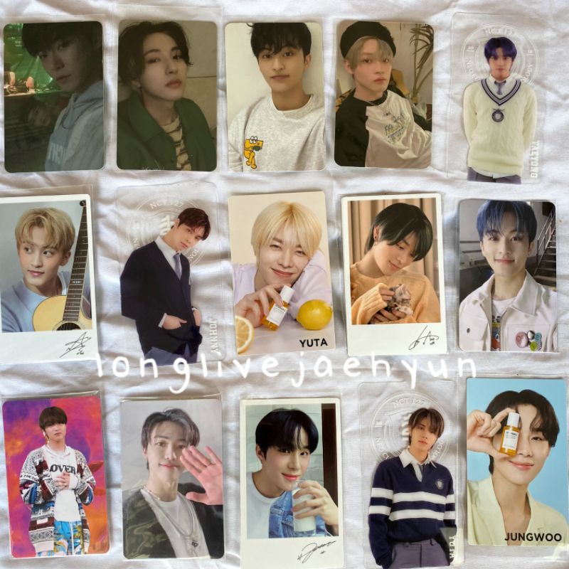 Photocard Yuta Jungwoo Natrep Jaemin Mark Renjun Haechan AR Selca Clip Chenle Mumo Candylab Doyoung 