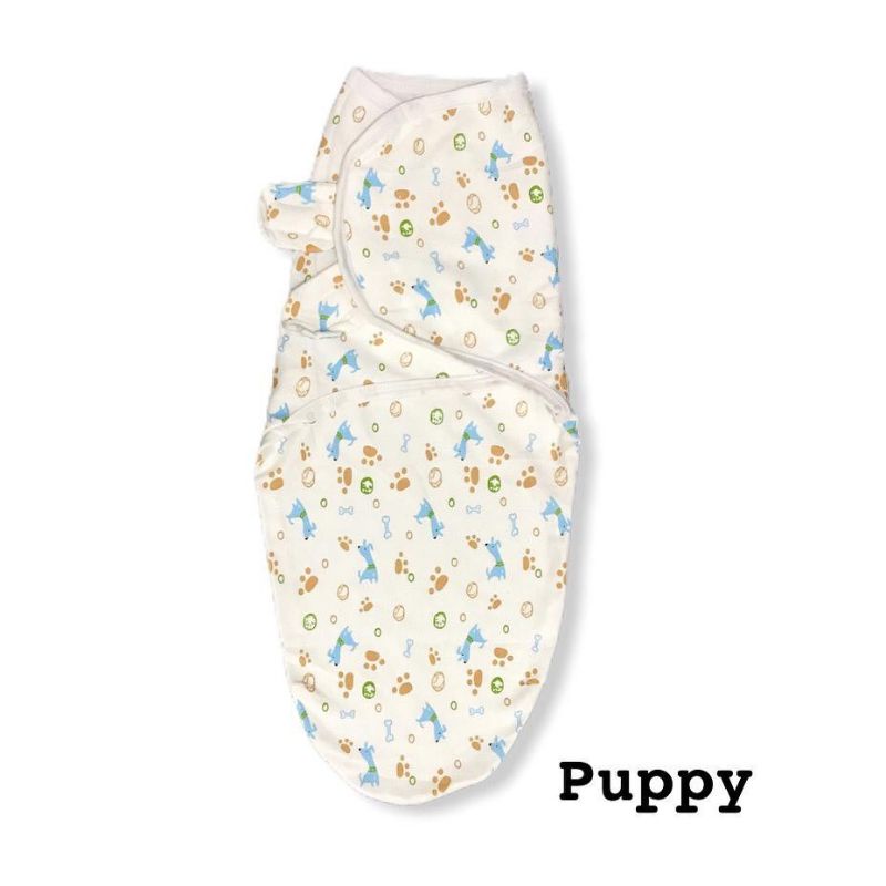 Baby Grow Official Swaddle Me Bedong Bayi Instan dengan Perekat Selimut Bayi