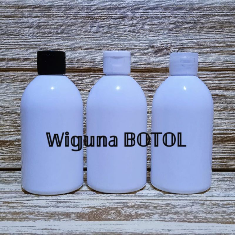 Botol Fliptop 250ml Putih / Botol Oval 250ml Putih Tutup Fliptop