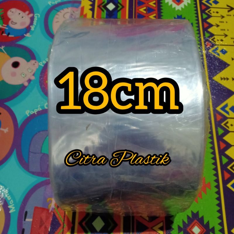 Plastik Shrink lebar 18cm roll besar