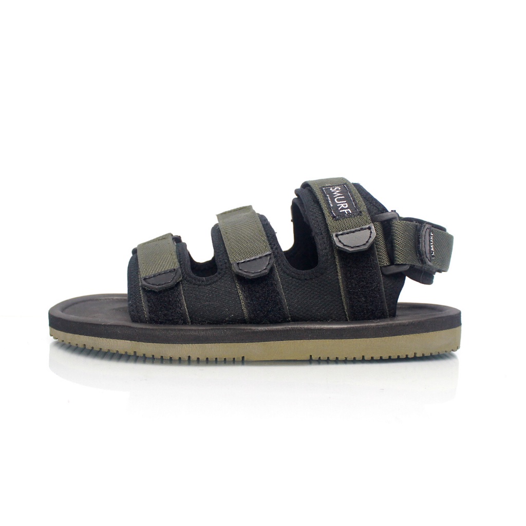 SMURF FOOTWEAR | CABBIE - GREEN BLACK | Sandal Santai | Sandal Sepatu Wanita | Sandal Pria | Sandal 