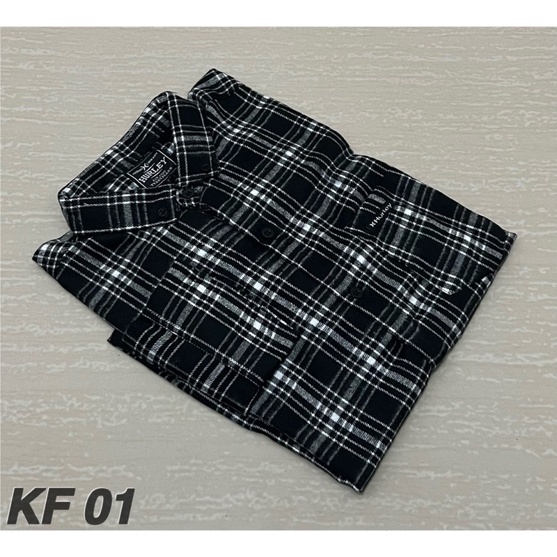 Kemeja Flanel Distro Surfing Lengan Panjang Cewek Cowok Motif Kotak Premium Quality
