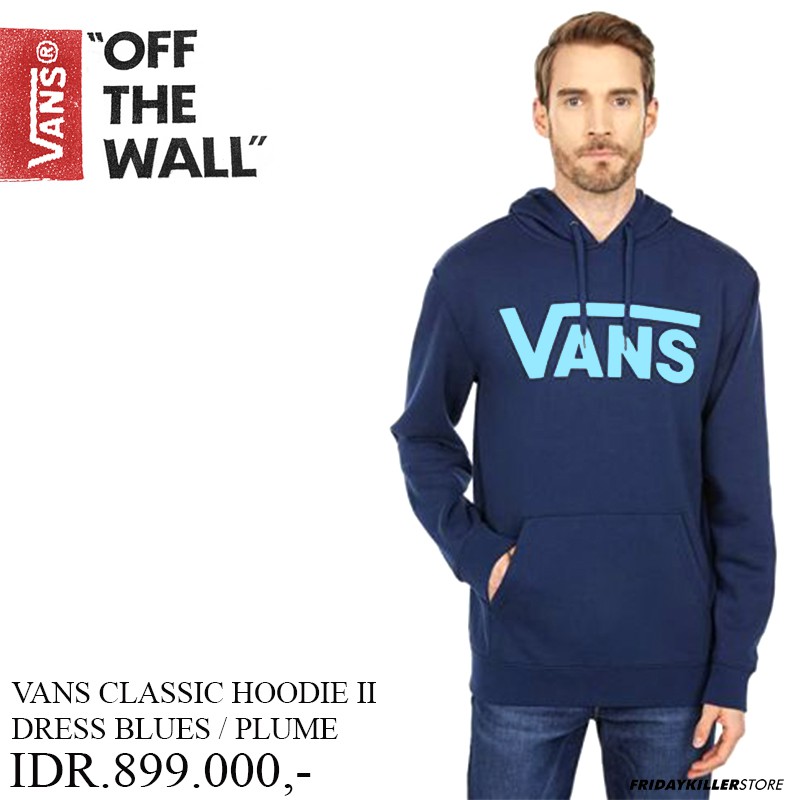 JAKET VANS OFF THE WALL | VANS CLASSIC HOODIE II DRESS BLUES PLUME