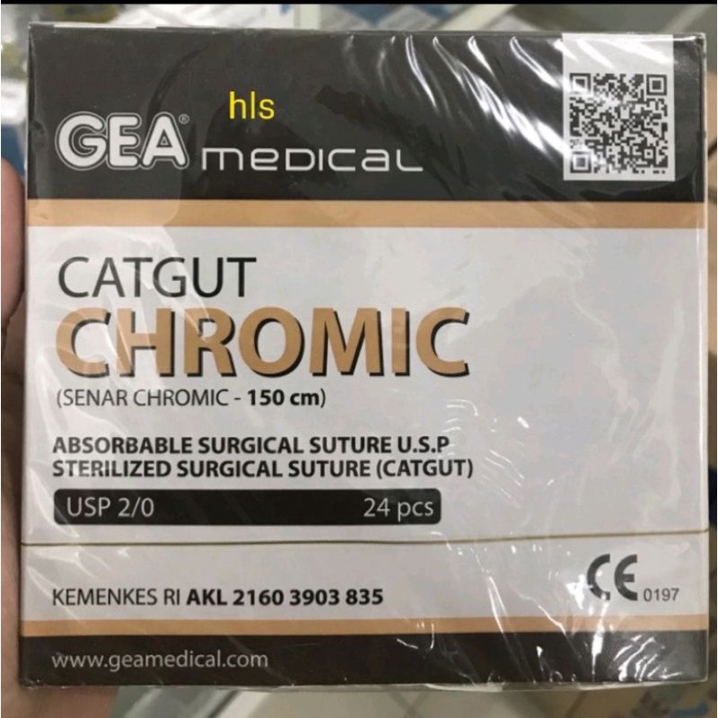 Jarum Metric GEA 3/0 CATGUT CHROMIC Jarum 3 metric