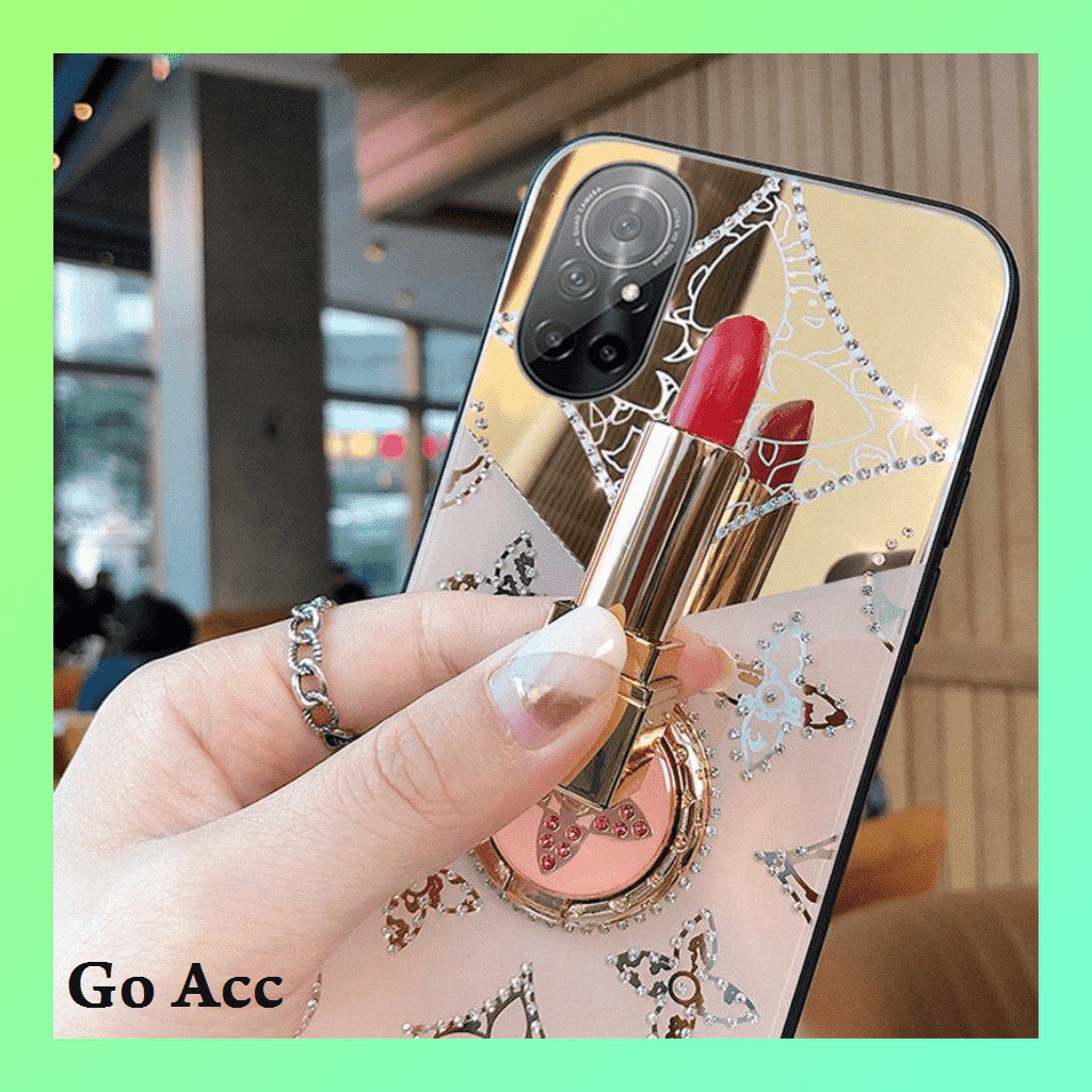 Case LV fashion bunga + Ring stand Oppo Reno 4 4 Pro 5 5 Pro A52 A72 A92 FH03