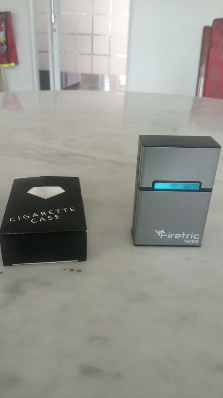 Kotak Bungkus Rokok Elegan Aluminium Cigarette Case - Taffware