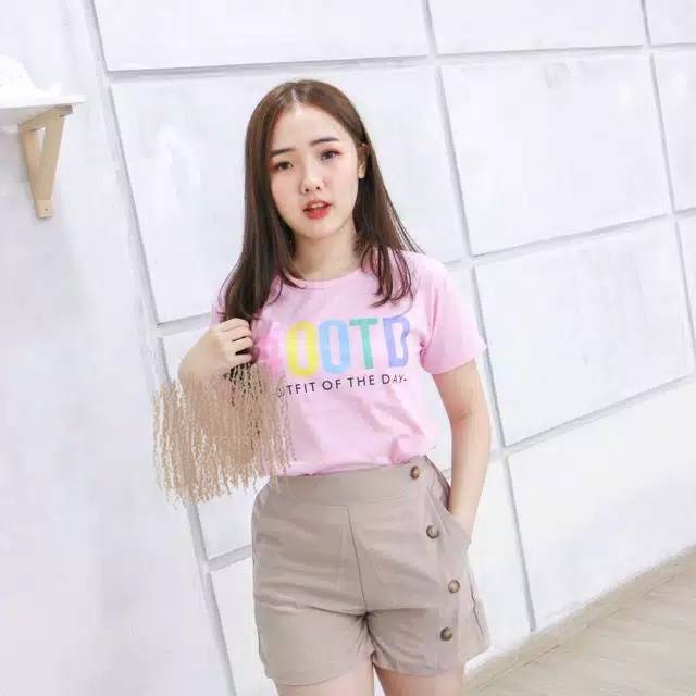 FerenHongXia Kaos OOTD untuk wanita pakaian