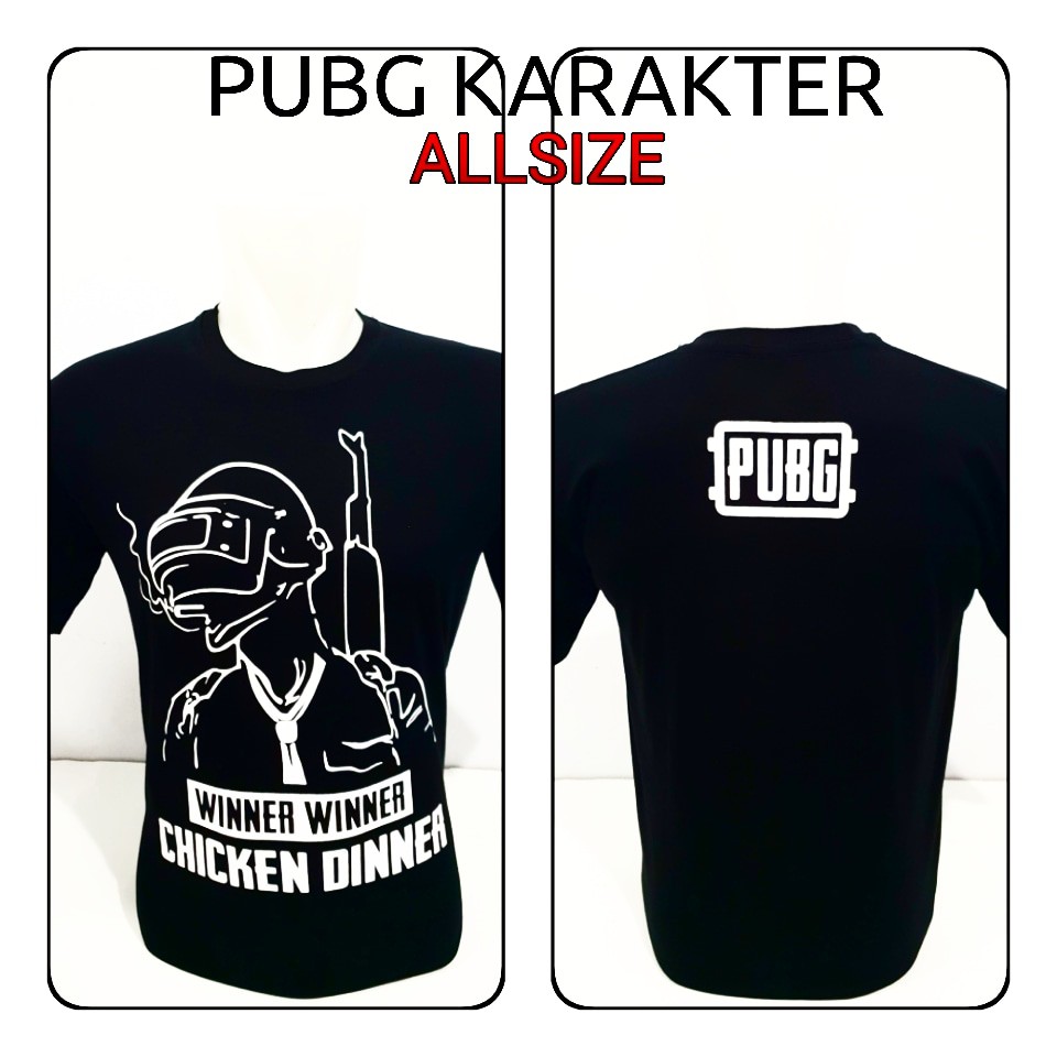 KAOS PUBG GAME PUBG POCHINKI CUSTOM PENDEK PUTIH GAME PUBG Shopee