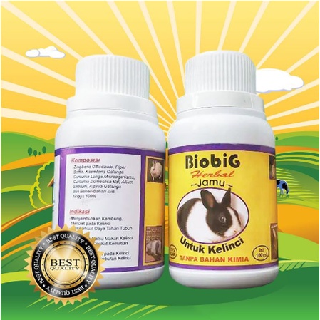 BIOBIG 100 ML - Vitamin Penambah Nafsu Makan Kelinci Vitamin Biobig Vitamin Kelinci