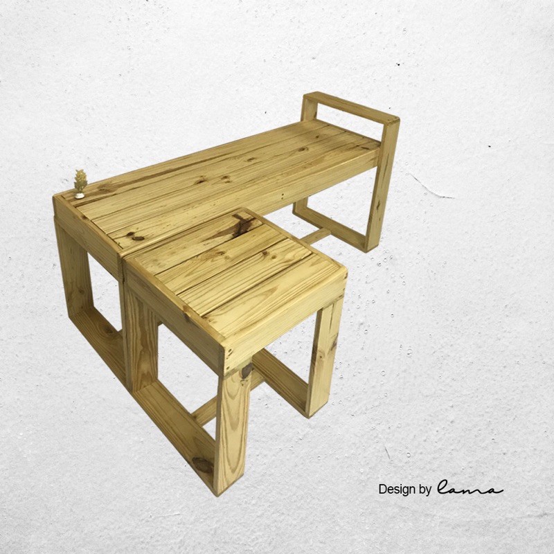 bangku teras/bangku kayu/ bangku teras set/bangku teras taman/bangku teras murah