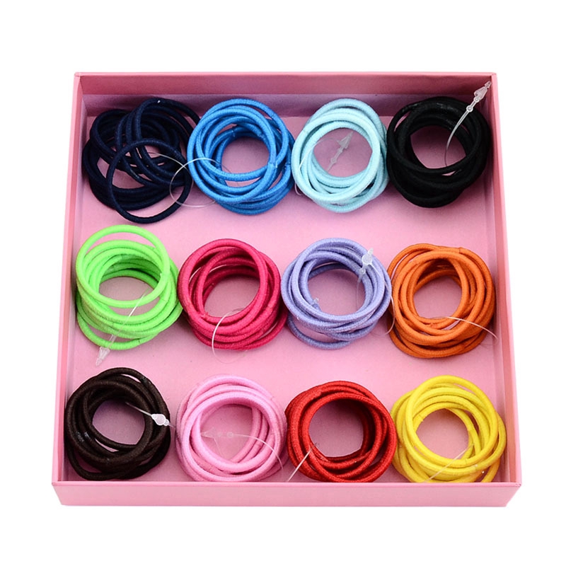 Hot 10pcs Mixed Colors Baby Girl Kids Tiny Hair Bands Elastic