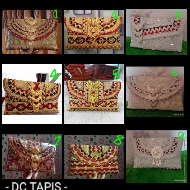 [COD] CLUTCH TAPIS TAS TAPIS MATAKIBAU LAMPUNG PANDAN