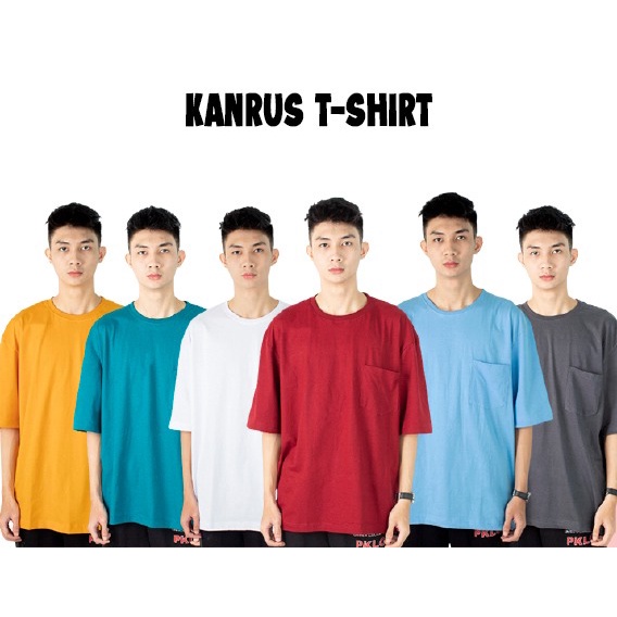 FORTGLASS KANRUS KAOS POLOS OVERSIZE UNISEX COTTON COMBED PREMIUM T-SHIRT