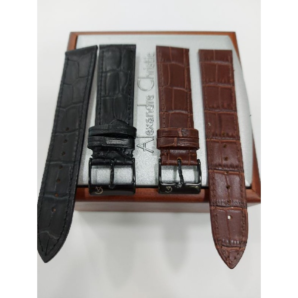 TALI JAM TANGAN ALEXANDRE CHRISTIE BUCKLE HITAM