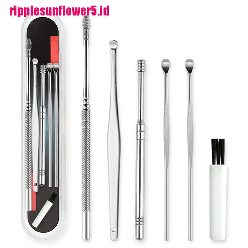 Set Earpick / Korek Kuping Bahan Stainless Steel