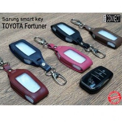 Cover smart key toyota fortuner case kulit asli