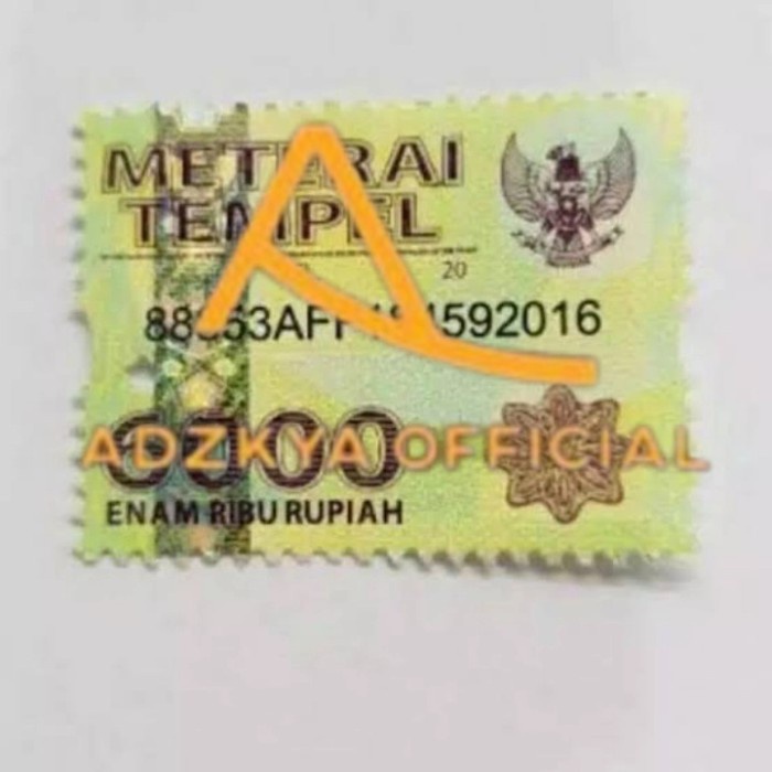 

Perangko 6000 Asli ( enam ribu )