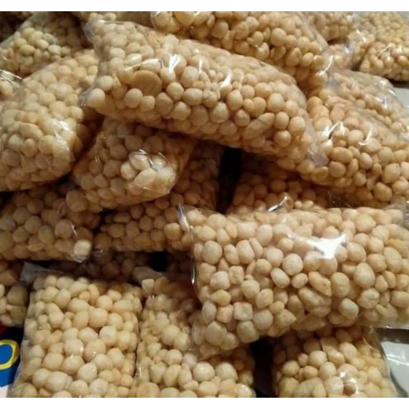 

Tahu Bulat mini kering Gurih pedas 250gr