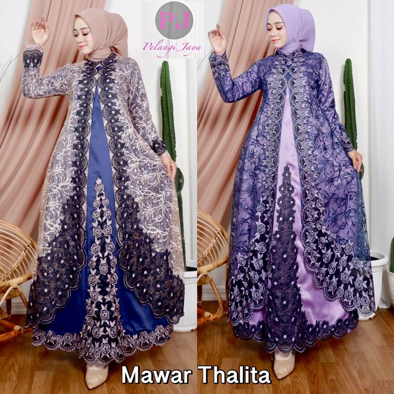 KEBAYA ORIGINAL//KEBAYA MODERN//GAMIS MAWAR THALITA (JUMBO LD 120CM)//ORIGINAL BY PELANGI JAYA//SERAGAMAN KELUARGA//BAJU PESTA LAMARAN//BAU KONDANGAN//BAJU LEBARAN//KEBAYA WISUDA//MDHBROTHER