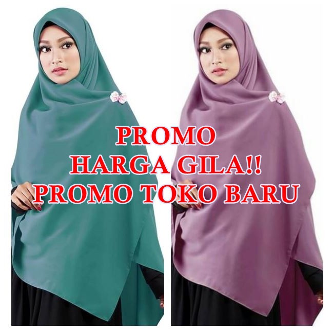 Jilbab Segi Empat Wolfis 150 X 150 Syari / Jilbab Segi4 150 Super Jumbo