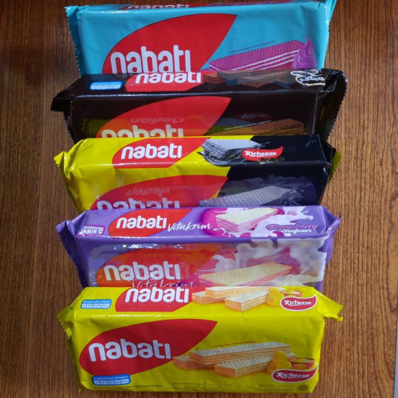 NABATI Wafer Richoco, Richeese, Vitakrim 132 gram