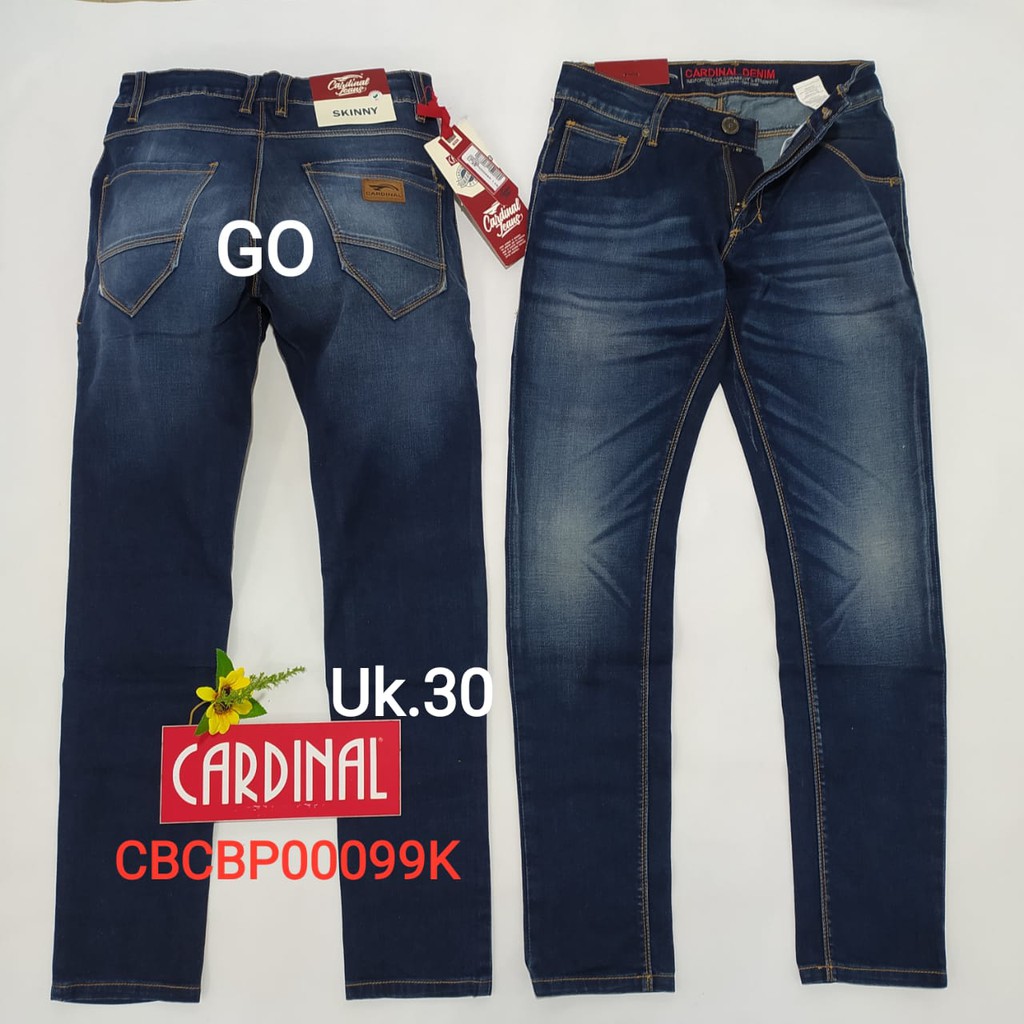 gof 30 CARDINAL CBCBP Celana Panjang Jeans Pria Pencil Stretch Slimfit Super Skinny Sobek Bermuda