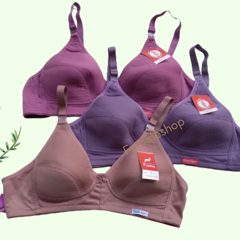 F.M Sport Bra Wanita BH Cewek - BH  Wanita Remaja tanpa kawat busa BH Merk Fidilla/Mirip/ Nugros