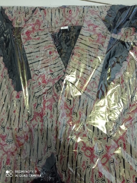 Couple Batik Gamis Syari Zigzag Terbaru