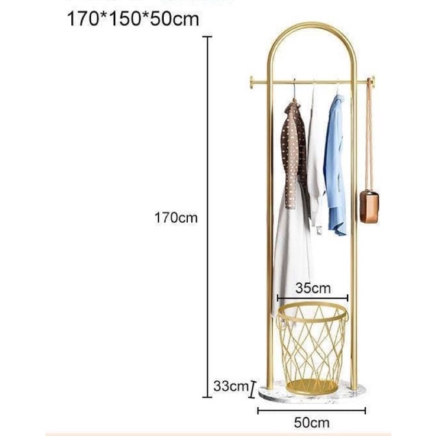 Rak Handuk / Tempat Penyimpanan Handuk / Keranjang Baju Kotor / Golden Towel Rack