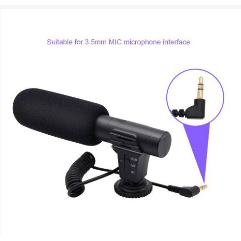 [PERLENGKAP] - Shotgun Microphone untuk DSLR - MIC-05 - Black