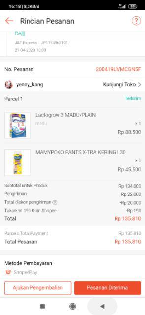 Lactogrow 3 MADU/PLAIN | Shopee Indonesia