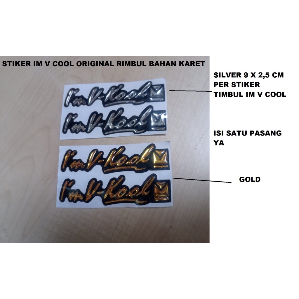 

STIKER TIMBUL I M VKOOL ISI 2 ORIGINAL KARET TIMBUL YANG AWET